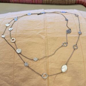 Kenneth Cole New York Silver Charm Necklace